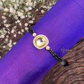 Vriksham Elegant Round Kundan Style CZ Pendant Mangalsutra Bracelet-G18793